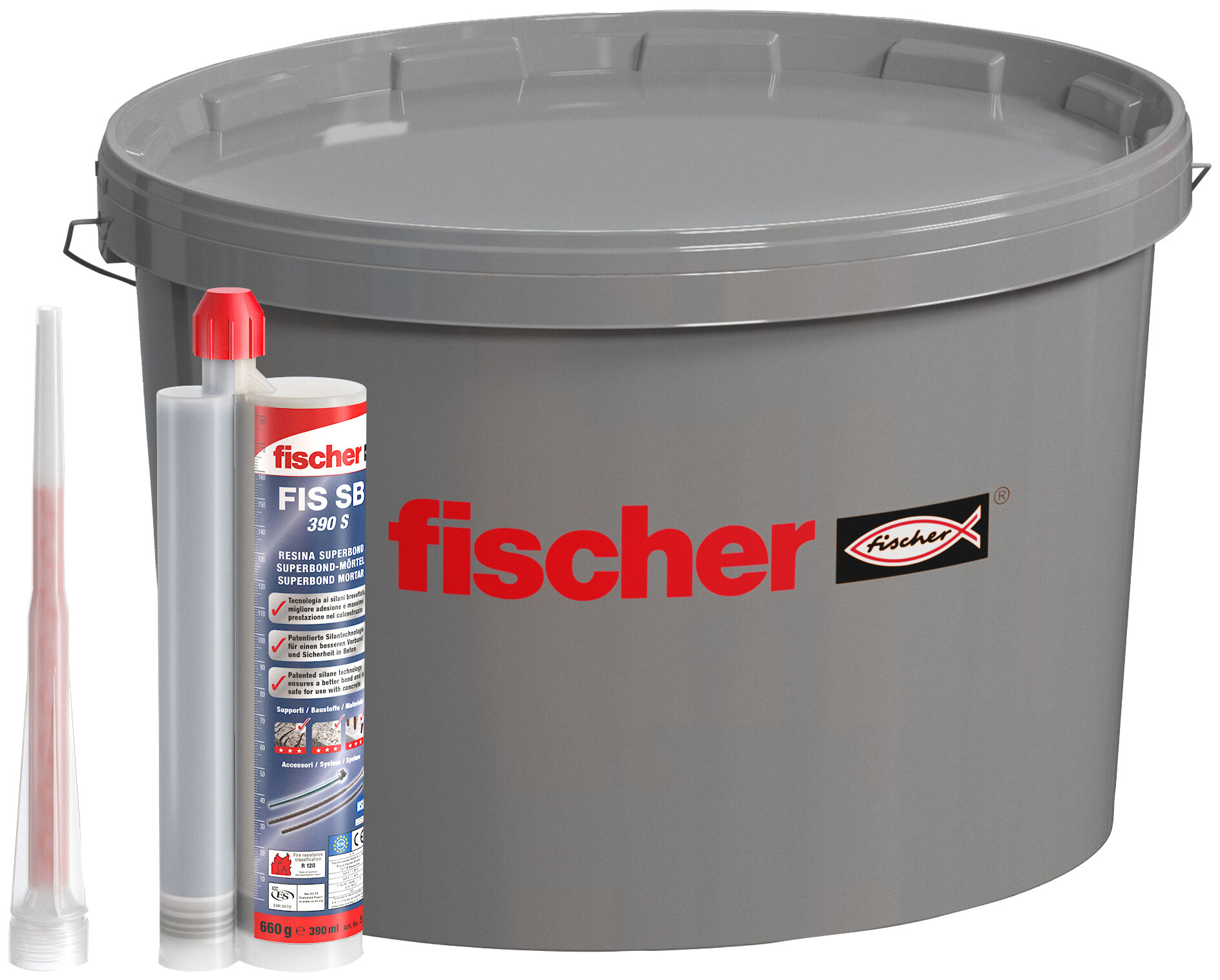 fischer injection mortar FIS SB 390 S in bucket